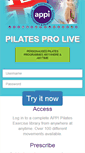 Mobile Screenshot of pilatesprolive.com